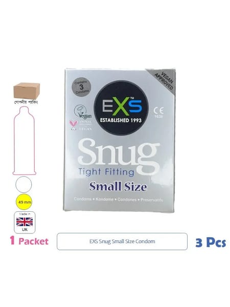 EXS Snug Fit Small Size Condom (3 Pcs)