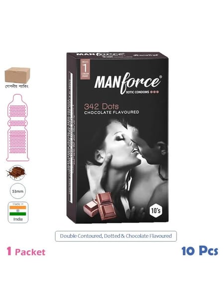 Manforce Chocolate Flavoured Condom (10 Pcs)