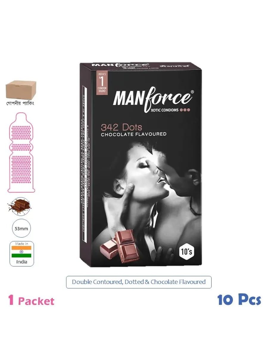 Manforce Chocolate Flavoured Condom (10 Pcs)